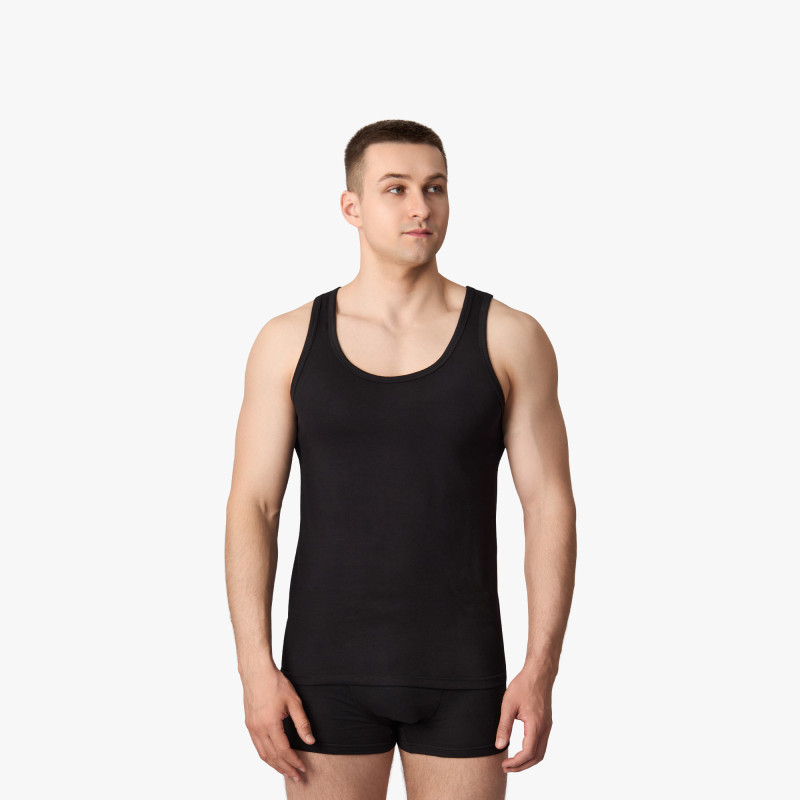 Տղամարդու միաերանգ անթև շապիկ 2 հատ